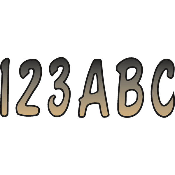 Hardline I.D. Sticker Kit - 200 Series - Brown Gradation BRBKG200