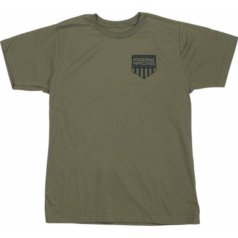 MOOSE OFFROAD Youth Salute T-Shirt - Olive - Medium 3032-3695