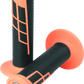 ProTaper Clamp-On 1/2 Waffle Grip - Neon Orange/Black