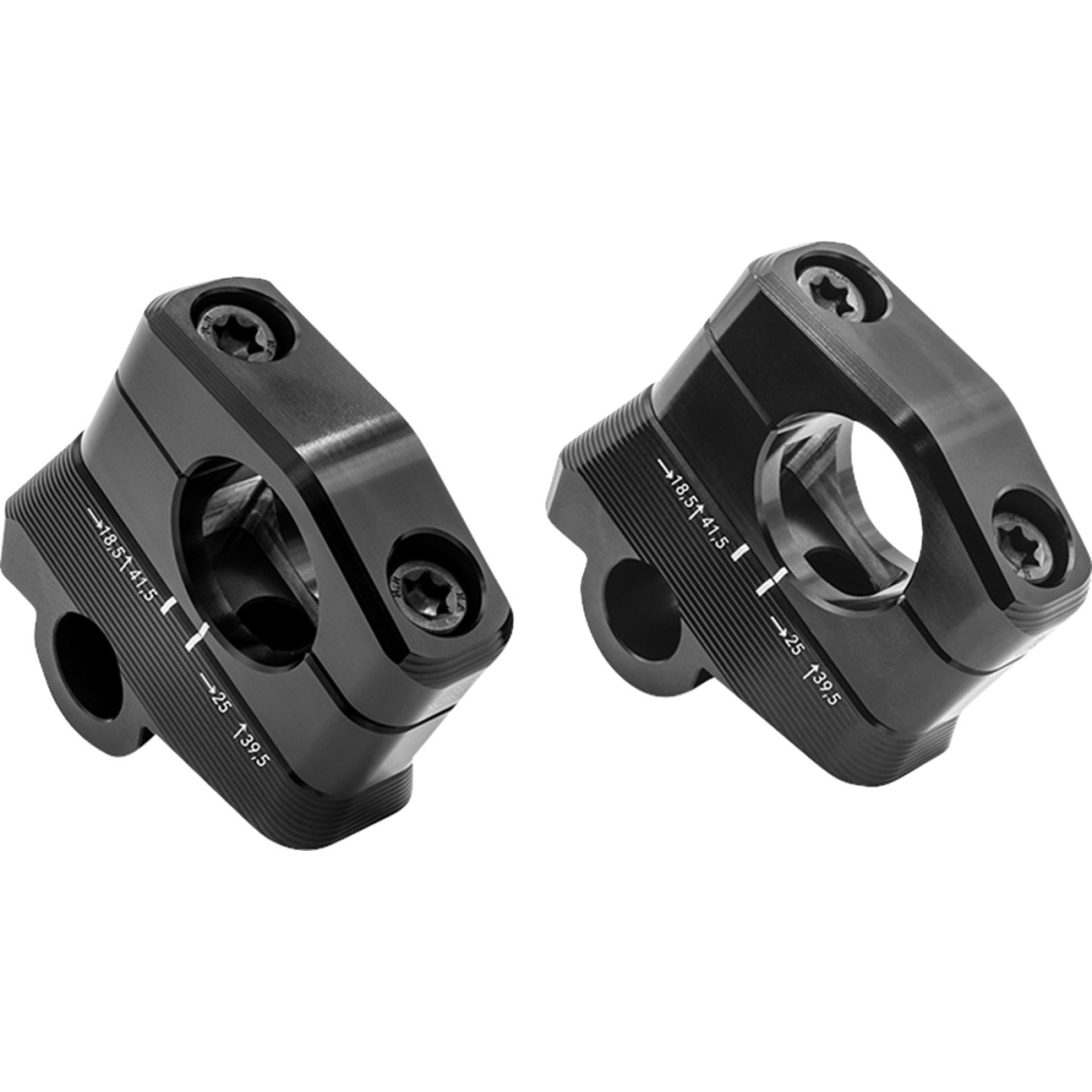 Gilles Tooling 1D.GT Risers - Handlebar - Pan America - Black 1DGT-05-B | Handlebar Risers & Parts