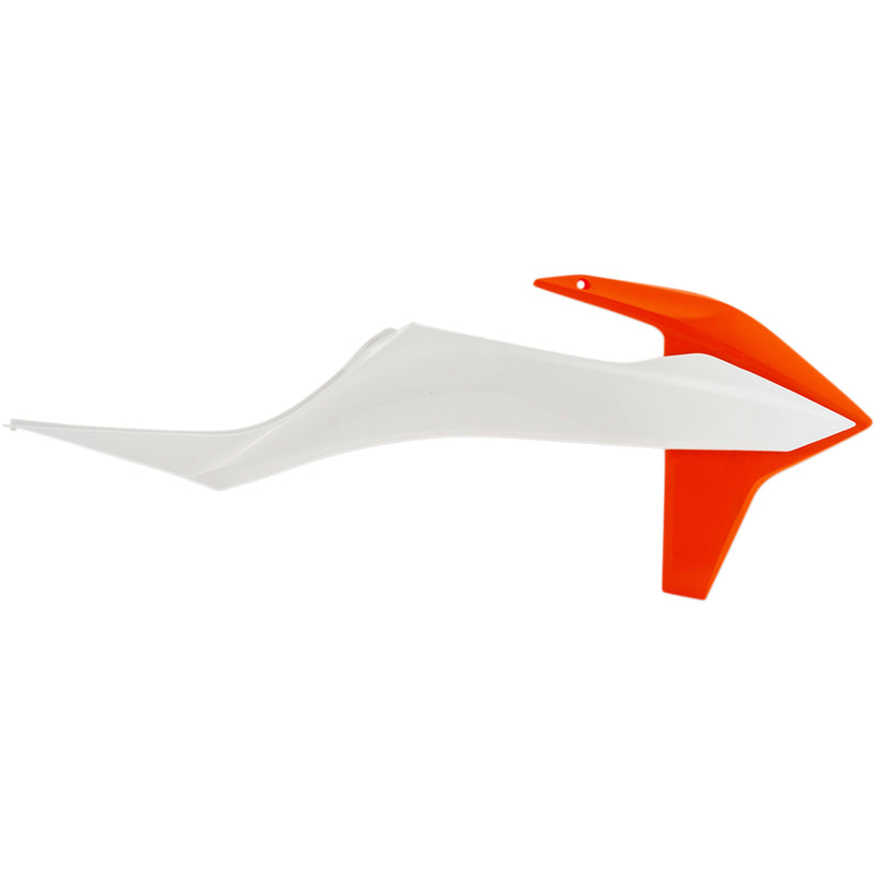 Acerbis Radiator Shrouds - White/'16 Orange 2726515412