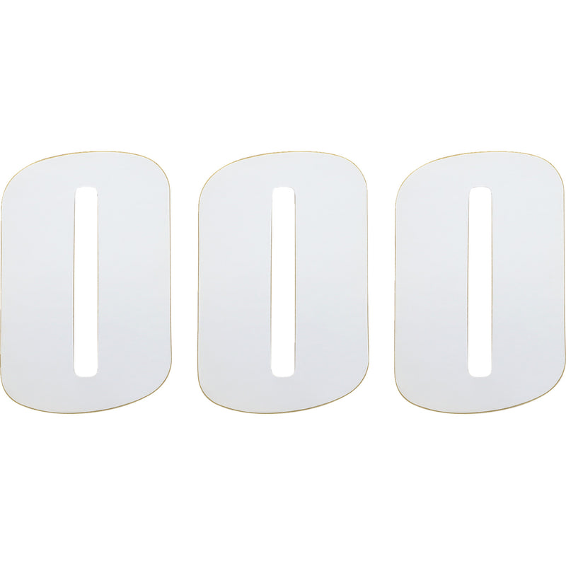 Moose Racing Race Number 0 - White - 6" 80100