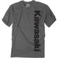 FACTORY EFFEX Kawasaki Vertical T-Shirt - Charcoal Gray - XL 24-87106