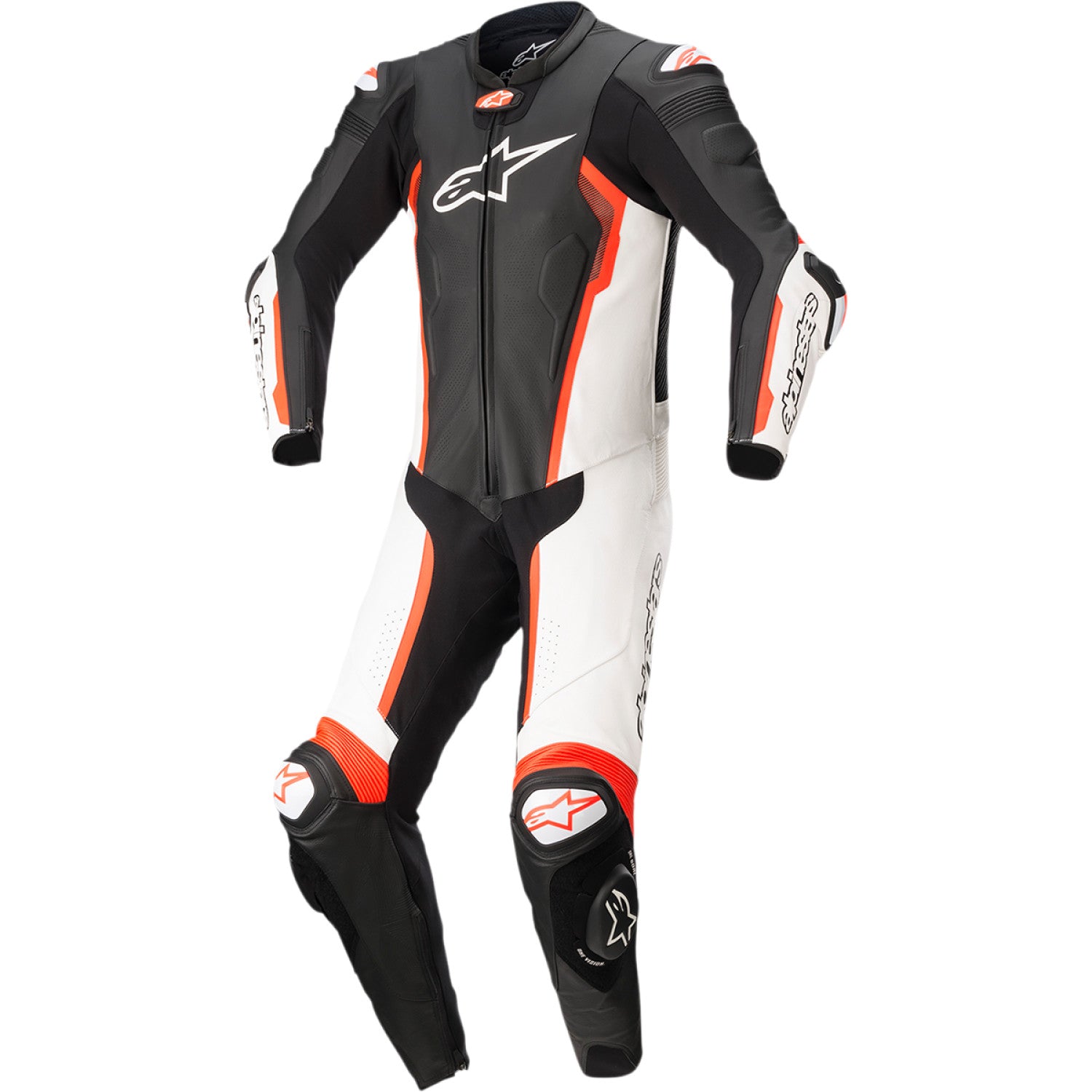 ALPINESTARS Missile v2 1-Piece Suit - Black/White/Red Fluorescent - US 36 / EU 46 3150122-1231-46