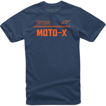 ALPINESTARS Moto X T-Shirt - Navy/Orange - Medium 1213720247032M