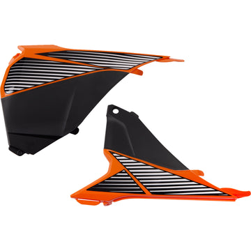 POLISPORT Airbox Cover - Orange/Black 8454300004 by Polisport