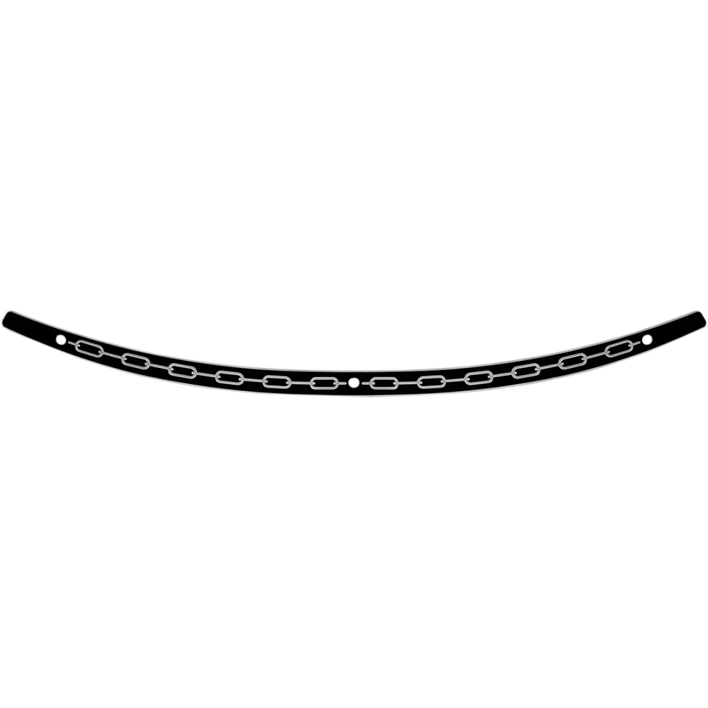 Memphis Shades Windshield Trim - Black - Chain - '96-'13 FLH MEB0944