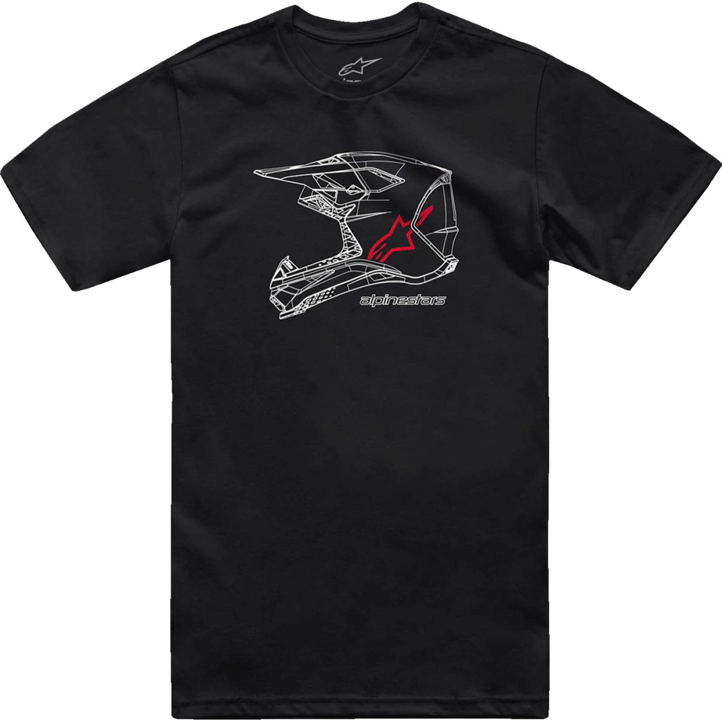 ALPINESTARS MX Helmet T-Shirt - Black - 2XL 1214-73116-10-2XL