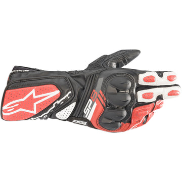 ALPINESTARS SP-8 V3 Gloves - Black/White/Bright Red - Small 3558321-1304-S