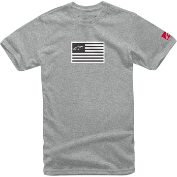 ALPINESTARS Flagged T-Shirt - Heather Gray - 2XL 12137203810262X