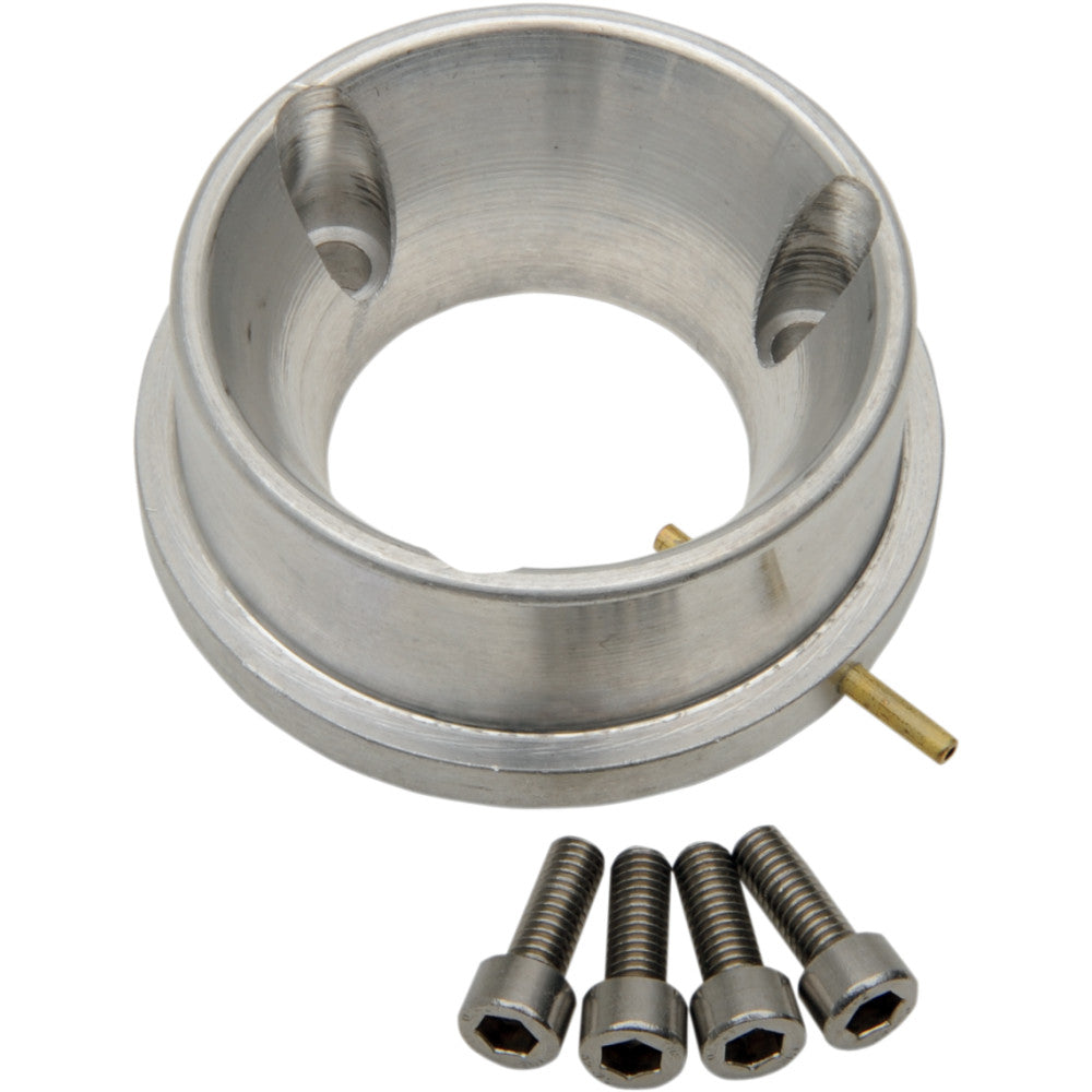 WSM Carburetor Adapter with Oil Injection - Silver - 38 mm 006-660-01