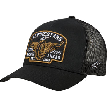 ALPINESTARS Heritage Patch Trucker Hat - Black/Black - One Size 1214-81721-1010-OS