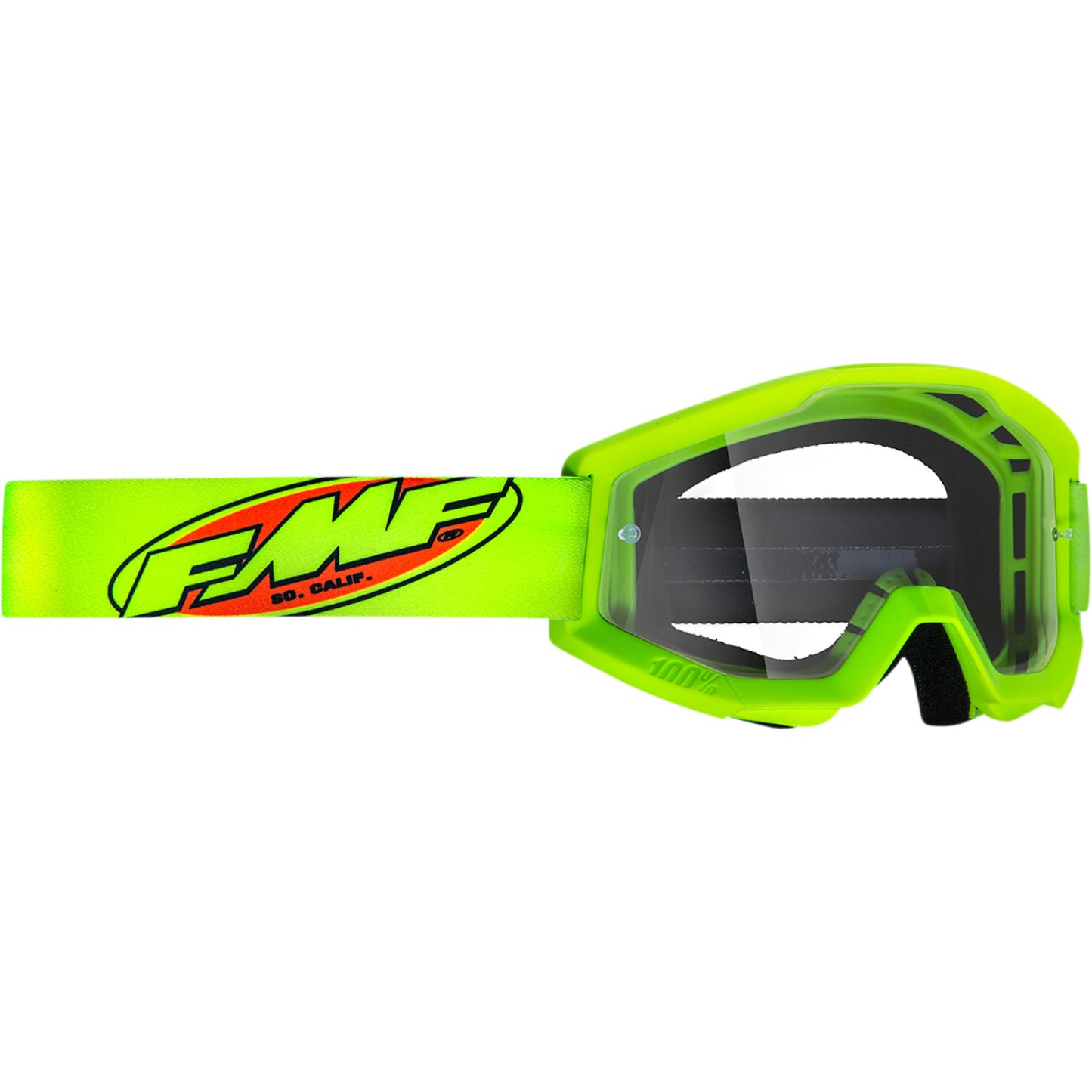 FMF PowerCore Goggles - Core - Yellow - Clear F-50050-00006