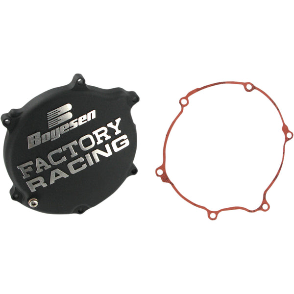Boyesen Clutch Cover - Black - Kawasaki CC-11AB