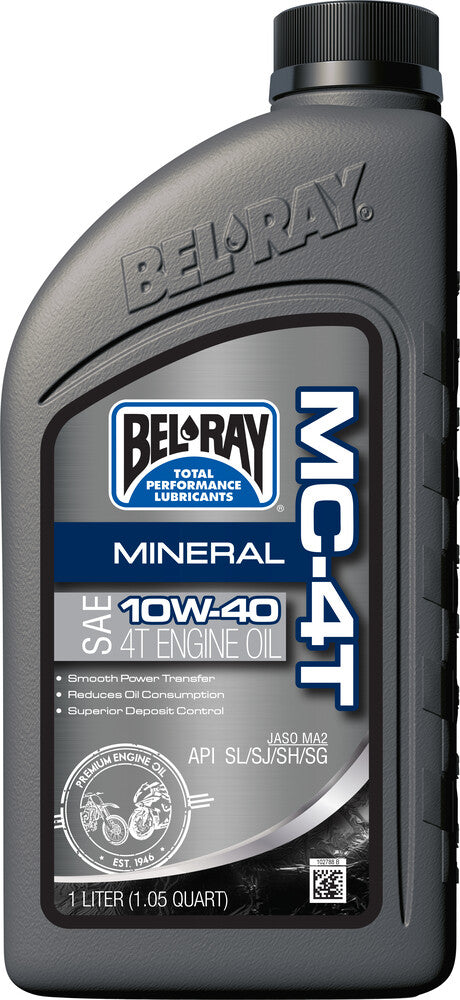 Bel-Ray Mc-4T Mineral 10W-40 1L
