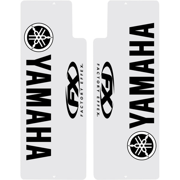 Factory Effex Fork Shield Decal - Upper - Yamaha - Black 06-38206