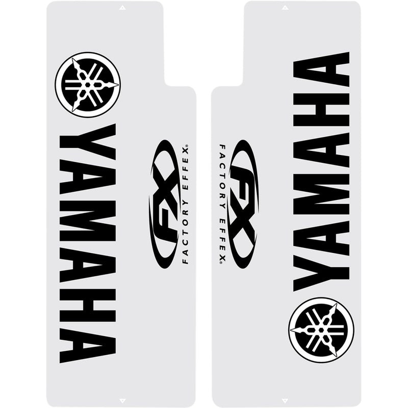 FACTORY EFFEX Fork Shield Decal - Upper - Yamaha - Black 06-38206