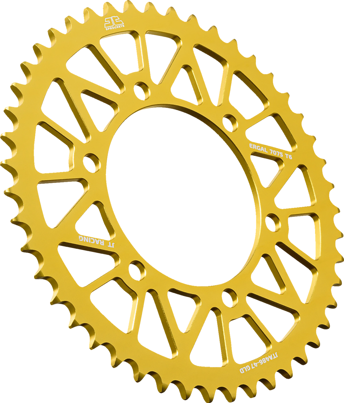 JT SPROCKETS Rear Sprocket - Aluminum - 47 Tooth - Gold - YZF-R1/LE JTA486.47GLD by JT Rear Sprockets   Aluminum/Alloy