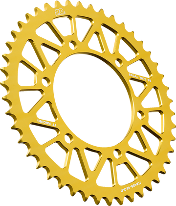 JT SPROCKETS Rear Sprocket - Aluminum - 46 Tooth - Gold - KLE 300/FZ6 JTA486.46GLD by JT Rear Sprockets   Aluminum/Alloy