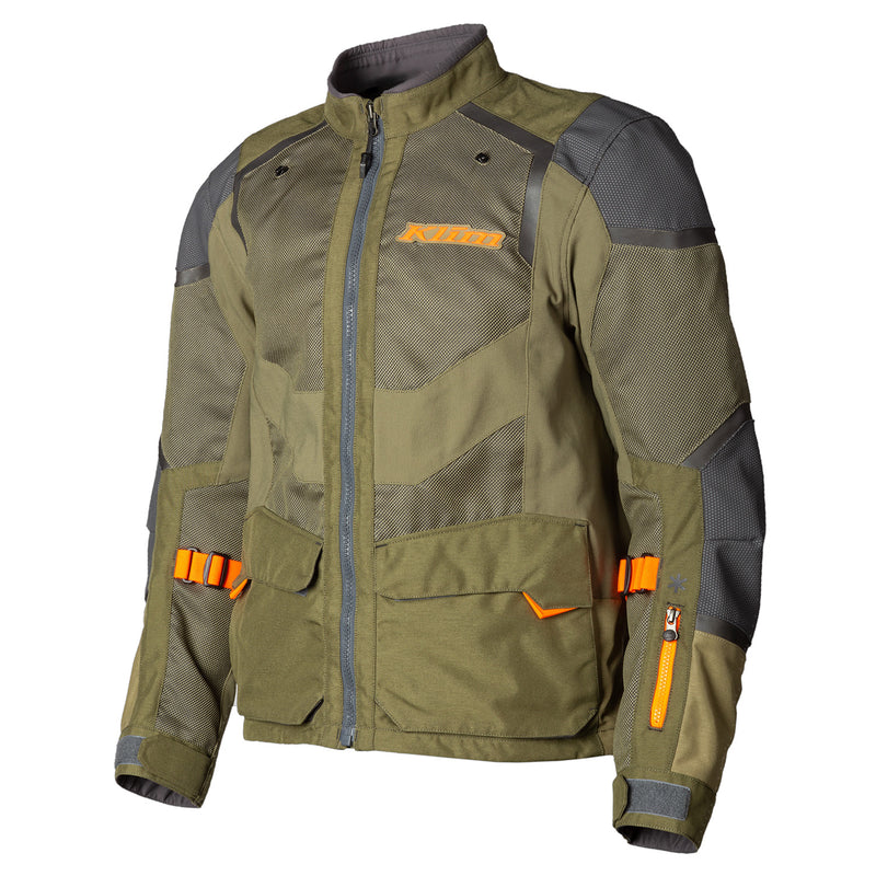 Klim Baja S4 adventure jacket, Sage/Strike Orange
