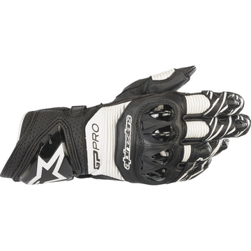 ALPINESTARS GP Pro RS3 Gloves - Black/White - Small 3556922-12-S