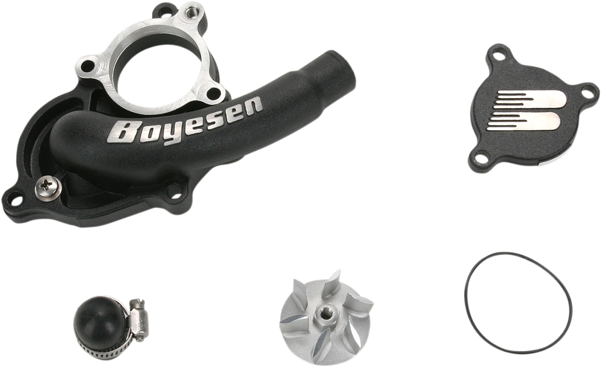 BOYESEN Supercooler Waterpump Cover - Black - Suzuki WPK-27B