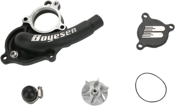 BOYESEN Supercooler Waterpump Cover - Black - Suzuki WPK-27B