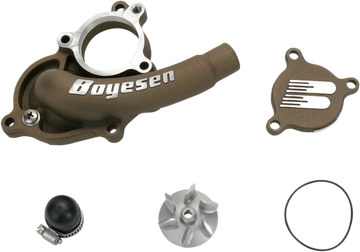 BOYESEN Supercooler Waterpump Cover - Magnesium - Suzuki WPK-27M