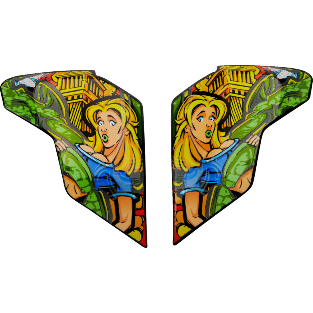 ICON Airflite* Side Plates - Bugoid Blitz - Blue 0133-1431