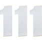 Moose Racing Race Number 1 - White - 6" 80101