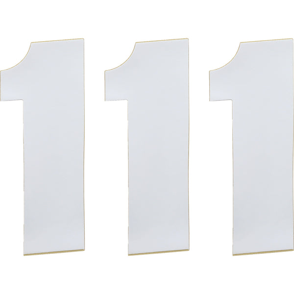 Moose Racing Race Number 1 - White - 6