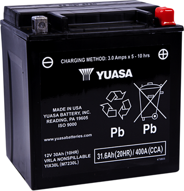 Yuasa AGM Battery - YIX30L YUAM7230L