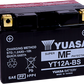 Yuasa AGM Battery - YT12A-BS - .49 L YUAM32ABS