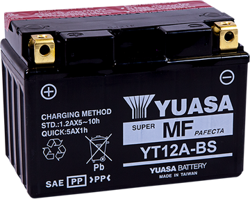 Yuasa AGM Battery - YT12A-BS - .49 L YUAM32ABS