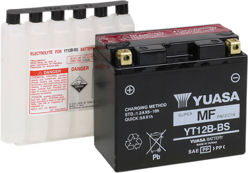 Yuasa AGM Battery - YT12B-BS - .52 L YUAM6212B