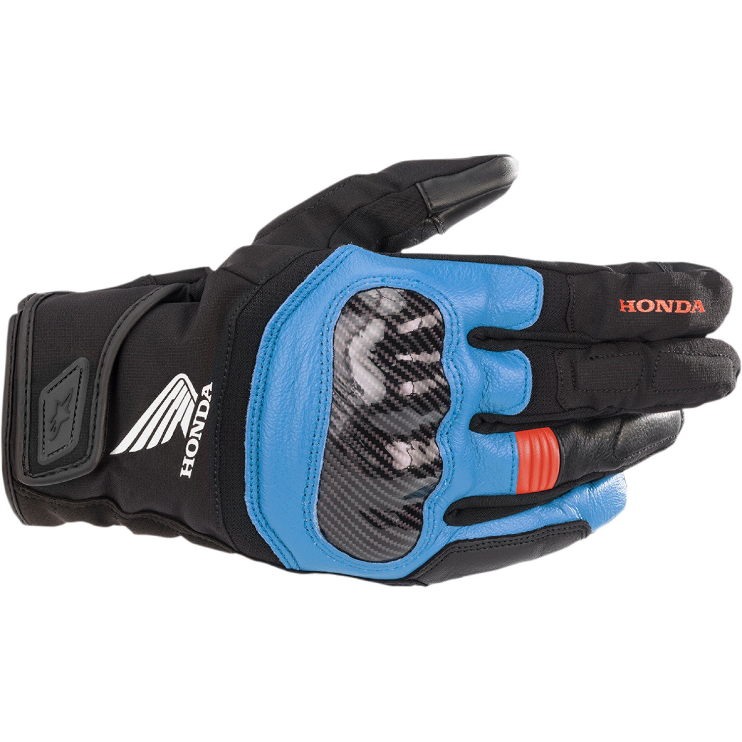 ALPINESTARS Honda SMX Z Drystar? Gloves - Black/Blue/Bright Red - 2XL 3527321-1737-2X