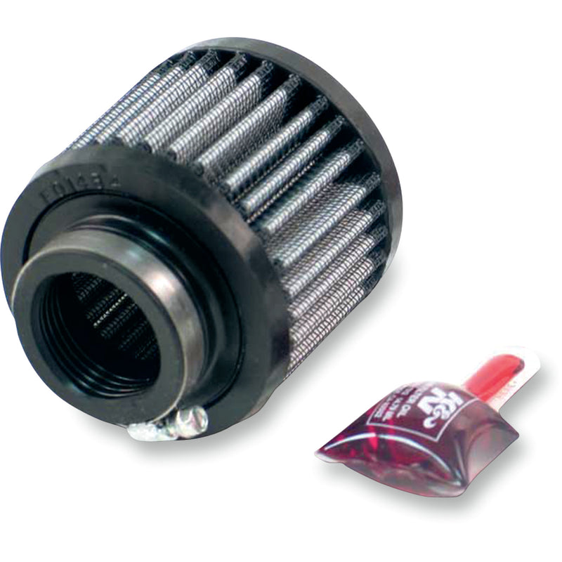 K & N Rubber Base Crankcase Vent Filter - Black - 1-3/8" ID 62-1430