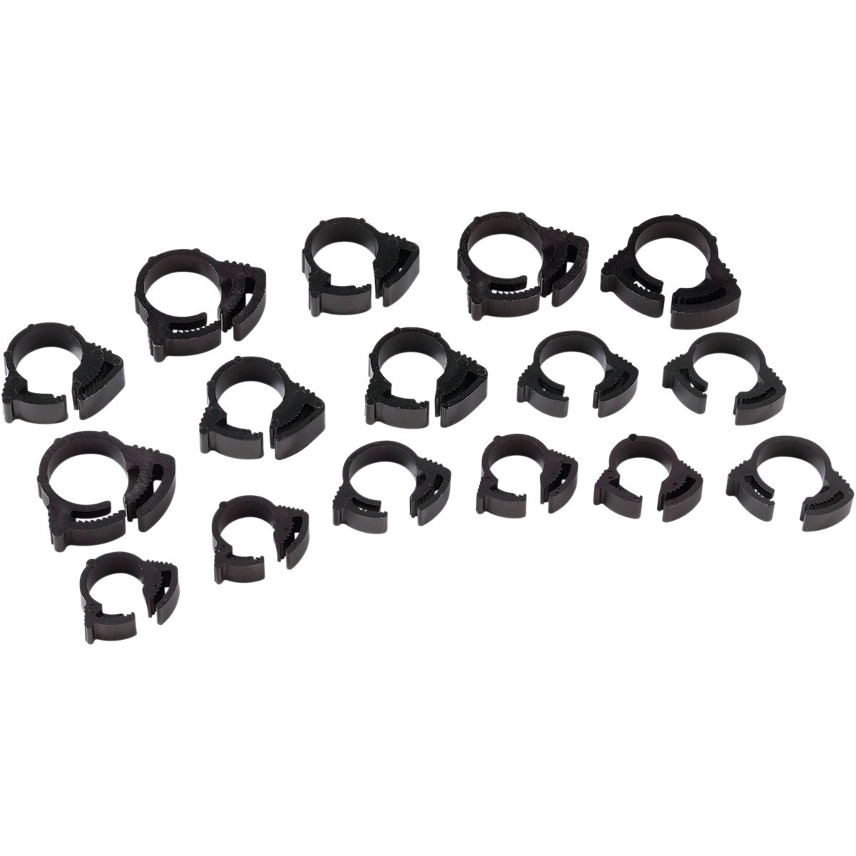 Clamps - Ratchet - Nylon - 16-Piece by Moose Racing