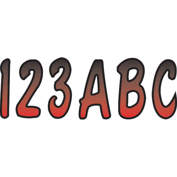 Hardline I.D. Sticker Kit - 200 Series - Red Gradation REBKG200