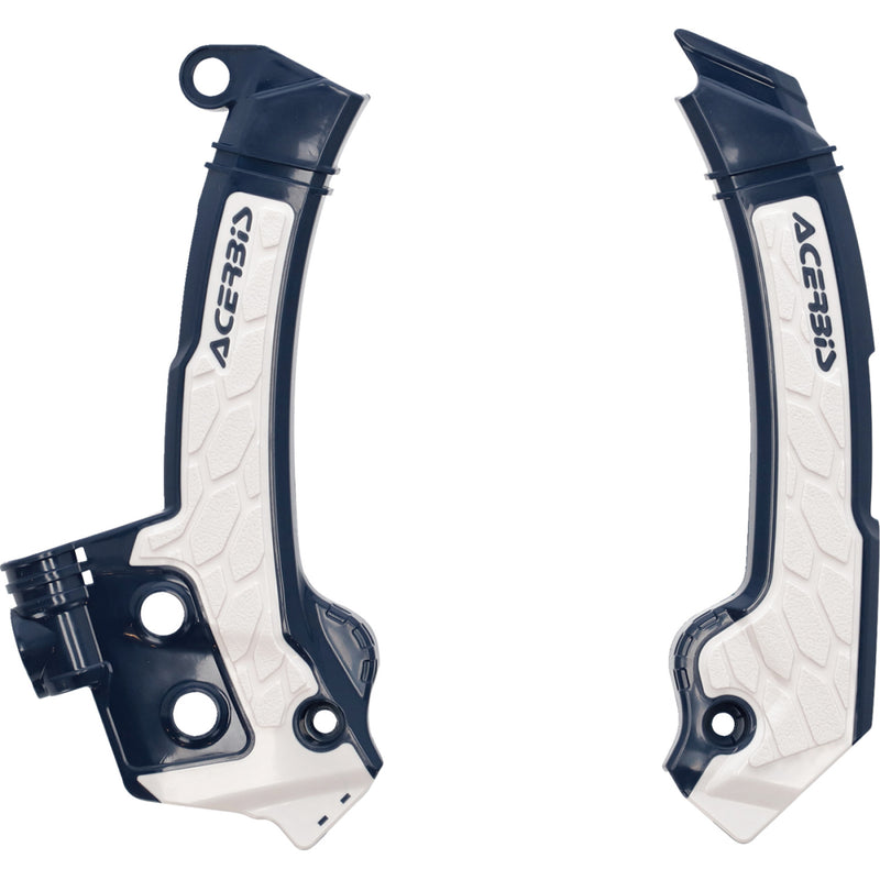 Acerbis X-Grip Frame Guards - Blue/White - Husqvarna 2979601006
