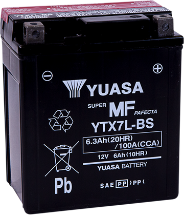 Yuasa AGM Battery - YTX7L-BS - .33 L YUAM327BS