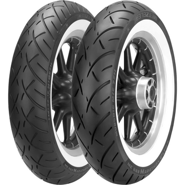 METZELER Tire - ME 888 Marathon* Ultra - Front - MT90B16 - Wide Whitewall - 72H 2407500