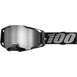 100% Armega Goggle - Black - Silver Mirror 50005-00030