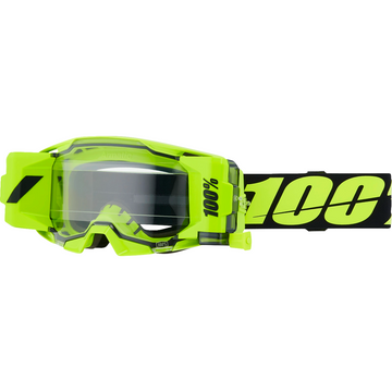 100% Armatic Forecast Goggle - Yellow - Clear 50061-00002