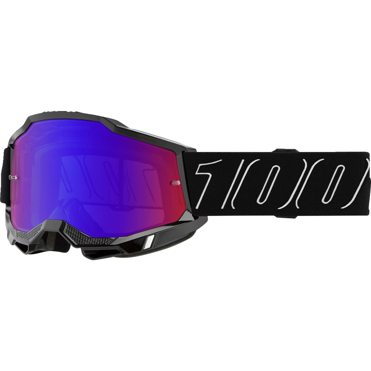 100% Accuri 2 Goggle - Blackline - Red/Blue Mirror 50014-00047