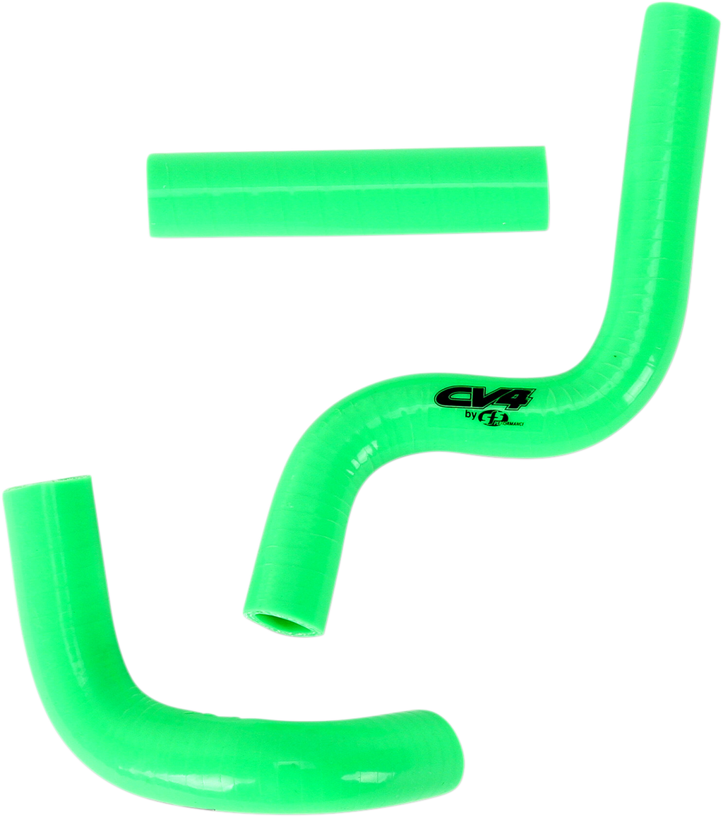 CV4 Performance Radiator Hose Kit - Green - Kawasaki SFSMBC18G