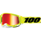 RACECRAFT 2 GOGGLE YELLOW - MIRROR RED LENS