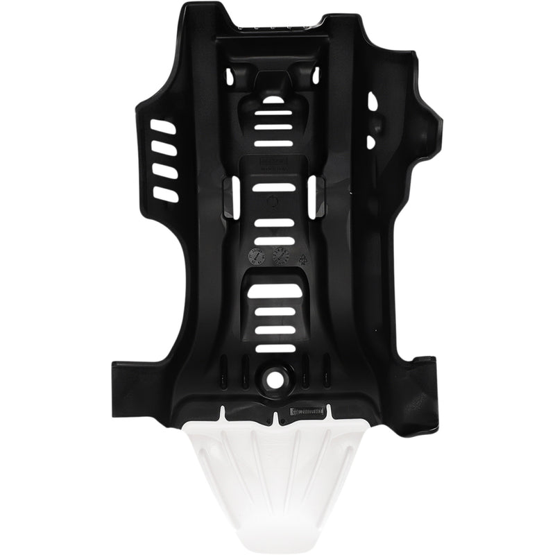 Acerbis Skid Plate - Black/White - Gas Gas | Husqvarna | KTM 2791681007