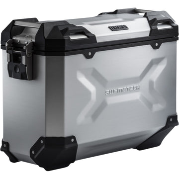 SW-Motech TRAX ADV Hard Case - 37 Liter - Silver - Left ALK.00.733.11000L/S | Saddlebags & Parts