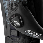 RST Pro Series Supersport K D3O CE Leather Jacket - Grey/Black - S